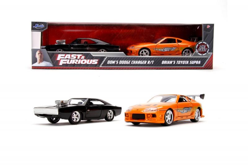 Rychle a zběsile Twin Pack Toyota Supra a Dodge Charger 1:32